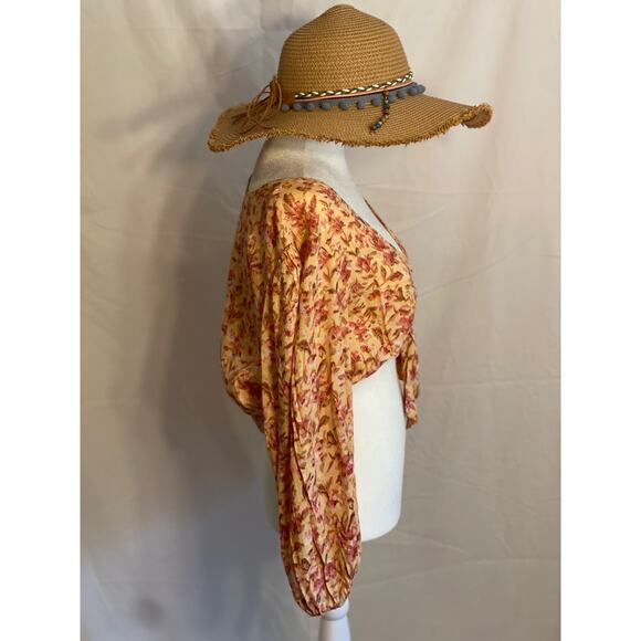 BOG Collective Long Sleeve Cropped Top - Size Large - Picture 4 of 15